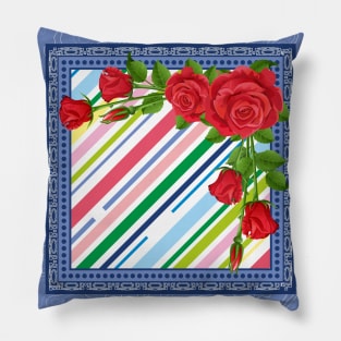 Rose Pattern Pillow