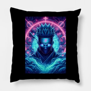 Kakashi neon fantasy Pillow