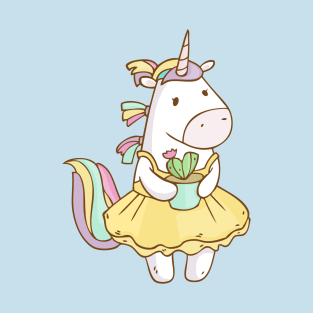 Unicorn with sweet cactus T-Shirt