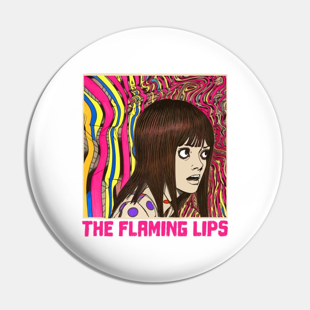 The FLaMinG LiPs -- - Original VinTaGe StyLe FaN DesiGn Pin by unknown_pleasures
