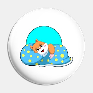 Hamster at Sleeping with Blanket Pin