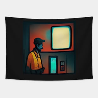 Electrician | Comics style Tapestry