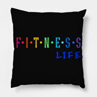 Fitness life style.Fitness training.Healthy life. Pillow