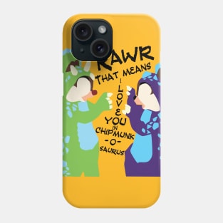 Chipmunk-o-saurus Phone Case