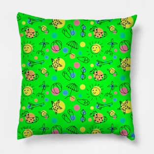 Summer Pattern Art Design Pillow