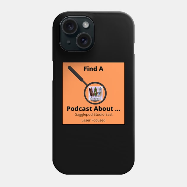 Writers Drinking Coffee Laser focused Design Phone Case by Find A Podcast About