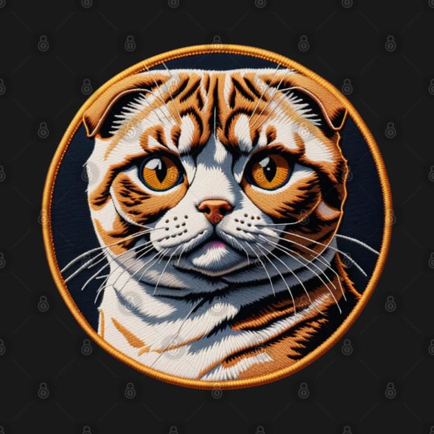 Scottish Fold Embroidered Patch by Xie