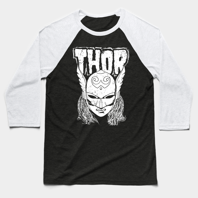 HEAVY METAL GODDESS - Thor Baseball T-Shirt