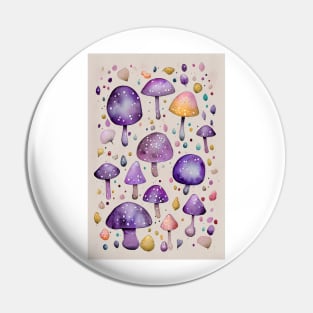 Purple Mushrooms Pin