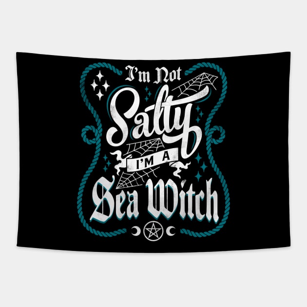 Salty Witch - Funny Goth Tapestry by Nemons