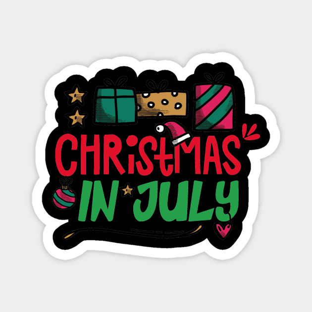 Christmas in july Magnet by Diannas