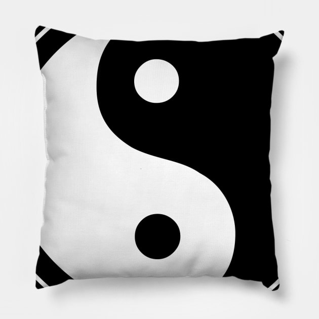 Yin Yang Pillow by The Bandwagon Society