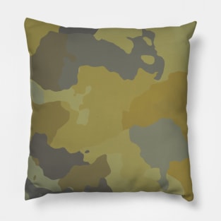 Gold and Silver Camo Pillow