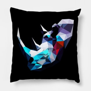 Rhino portrait Pillow