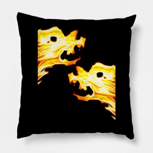 Fire in the form of wolves or dogs Pillow