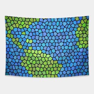 Stained Glass Planet Earth Tapestry