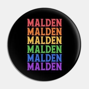 MALDEN COLORFUL XMAS CITY Pin