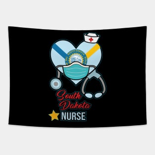 South Dakota Nurse - Love RN LPN CNA State Nursing Gift Tapestry