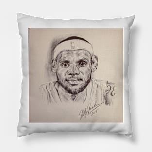 LEBRON JAMES PORTRAIT Pillow