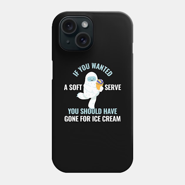 If You Wanted A Soft Serve Funny Volleyball Gift Phone Case by CatRobot