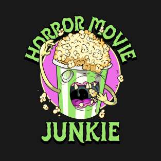 Horror Zombie Popcorn Classic Movie Monster T-Shirt