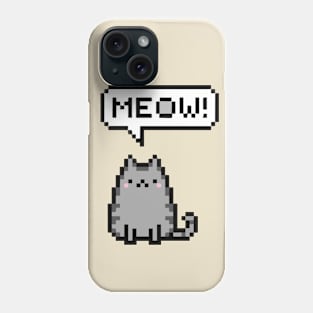 Pixel Cat Meow Phone Case