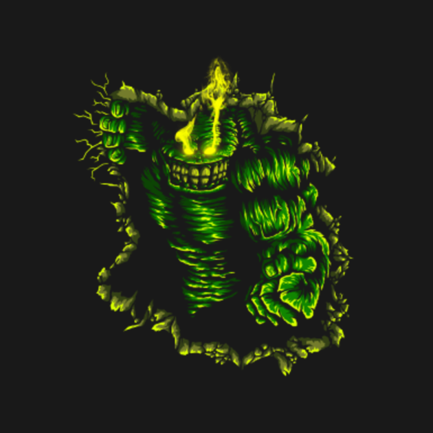 Slimer Smash! - Ghostbusters - T-Shirt | TeePublic