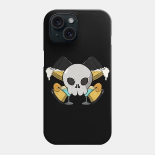 Bartenders crew Jolly Roger pirate flag (no caption) Phone Case