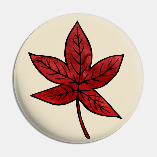 Red Leaves Pin by Olooriel