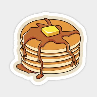 Pancake cartoon illustration Magnet