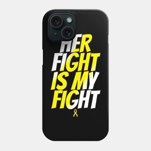 Yellow Ribbon Endometriosis Awareness | Her Fight Is My Fight Phone Case