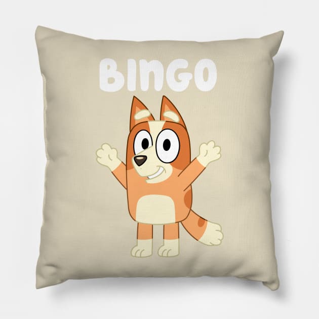 Bingo Heeler Pillow by seamless pattern.artshop