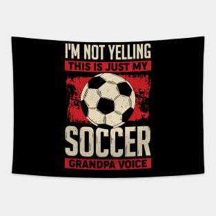 Funny Soccer Grandpa Grandfather Gift Tapestry