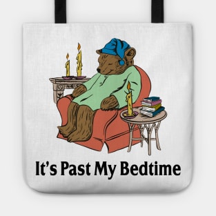 It's Past My Bedtime Bear Taking a Nap Next to Books Tote