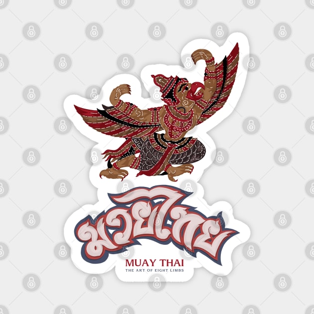 Muay Thai The Garuda Magnet by KewaleeTee