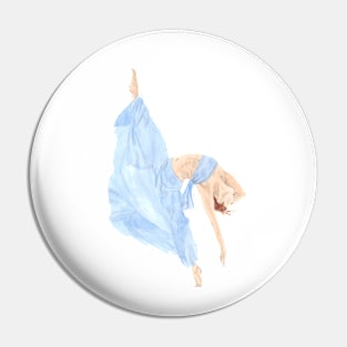 The Blue Dancer Pin