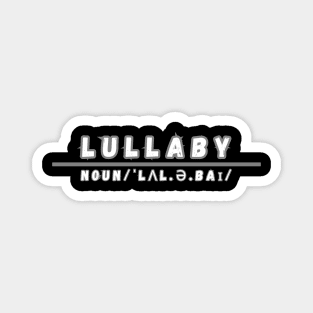 Word Lullaby Magnet