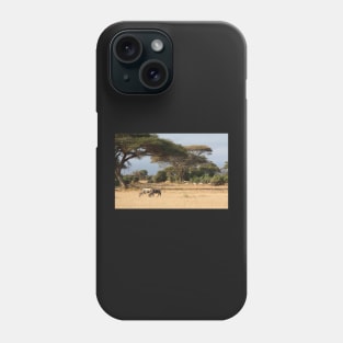 Wildebeest. White Race, Kenya. Phone Case