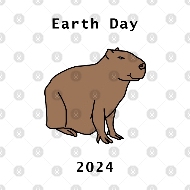 Earth Day 2024 Capybara by ellenhenryart