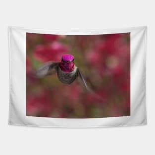 Anna's Hummingbird Portrait Tapestry