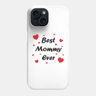 Best mommy ever heart doodle hand drawn design Phone Case