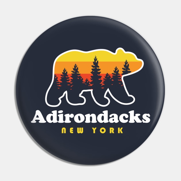 Adirondacks New York Bear Pin by PodDesignShop