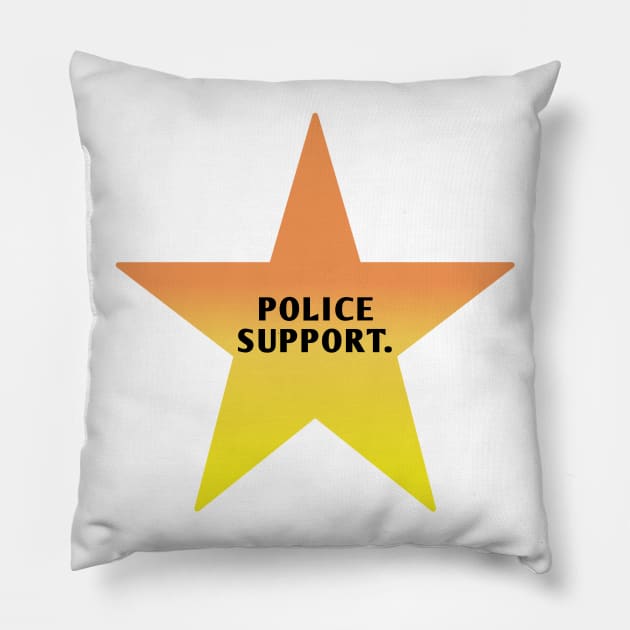 Police Support Pillow by BlackMeme94