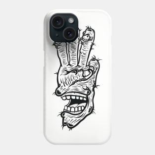 THREE FINGER MONSTER TASTY TREATS DESIGN T-shirt STICKERS CASES MUGS WALL ART NOTEBOOKS PILLOWS TOTES TAPESTRIES PINS MAGNETS MASKS T-Shirt Phone Case