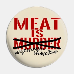 Meat is Murder? Pin