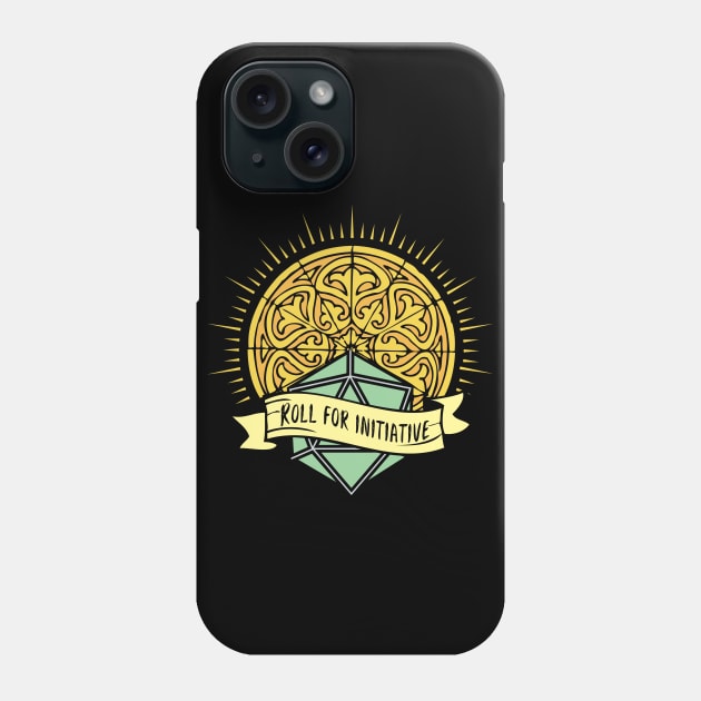 RPG Roll For Initiative Holy Dice Design Phone Case by Shadowisper