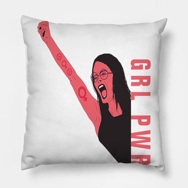 GIRL POWER Pillow by Level up