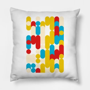 Colourful Geometric Animated Pattern Pillow