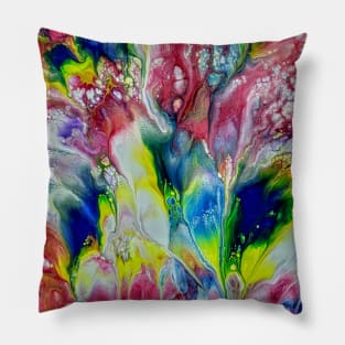 Abstract in Primary Colors Pillow