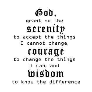 Serenity prayer T-Shirt